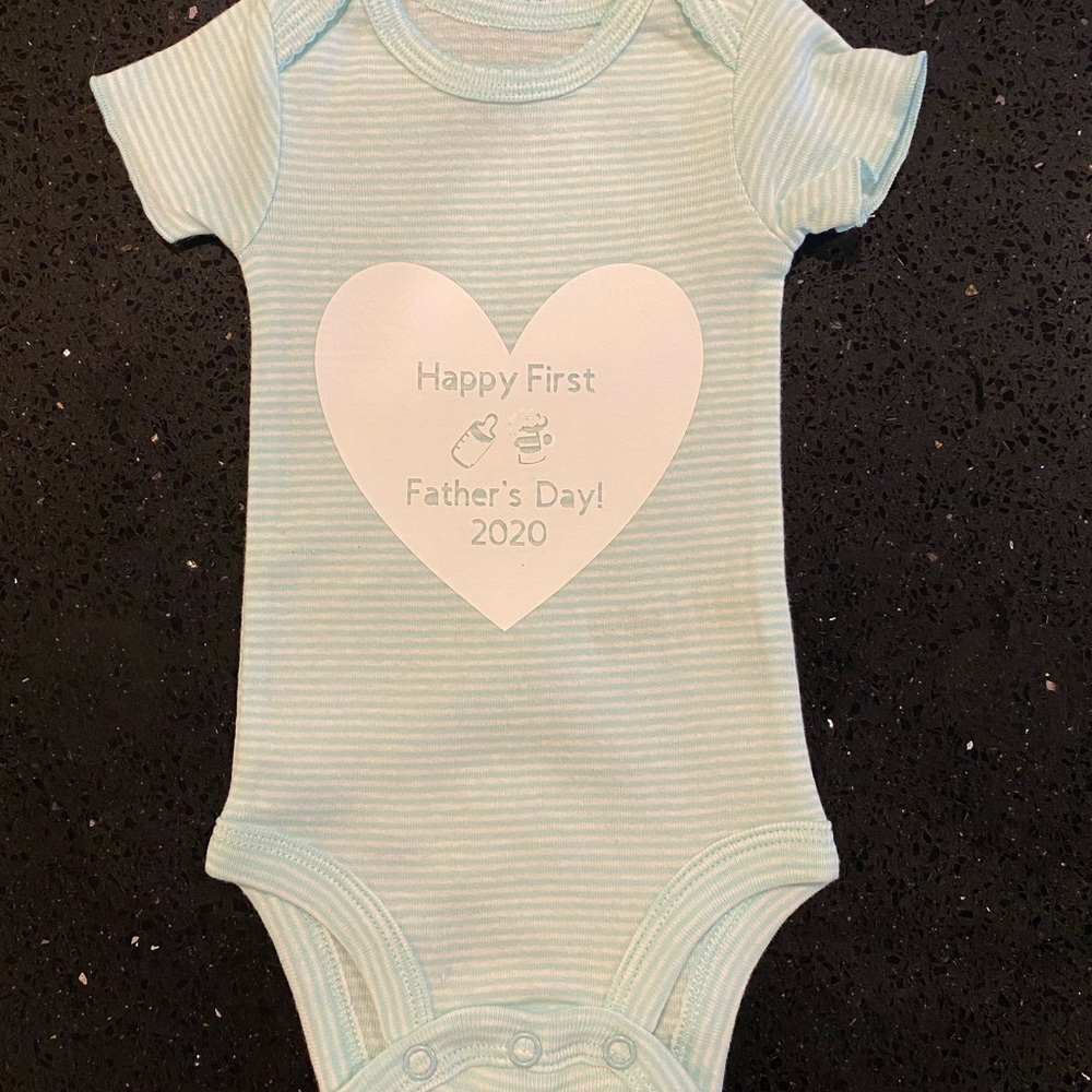 New born Father’s Day onesie